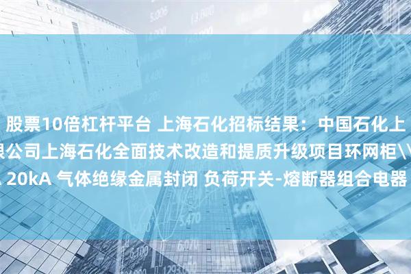 股票10倍杠杆平台 上海石化招标结果：中国石化上海石油化工股份有限公司上海石化全面技术改造和提质升级项目环网柜\12kV 630A 20kA 气体绝缘金属封闭 负荷开关-熔断器组合电器 单母线 馈出回路评标结果公示